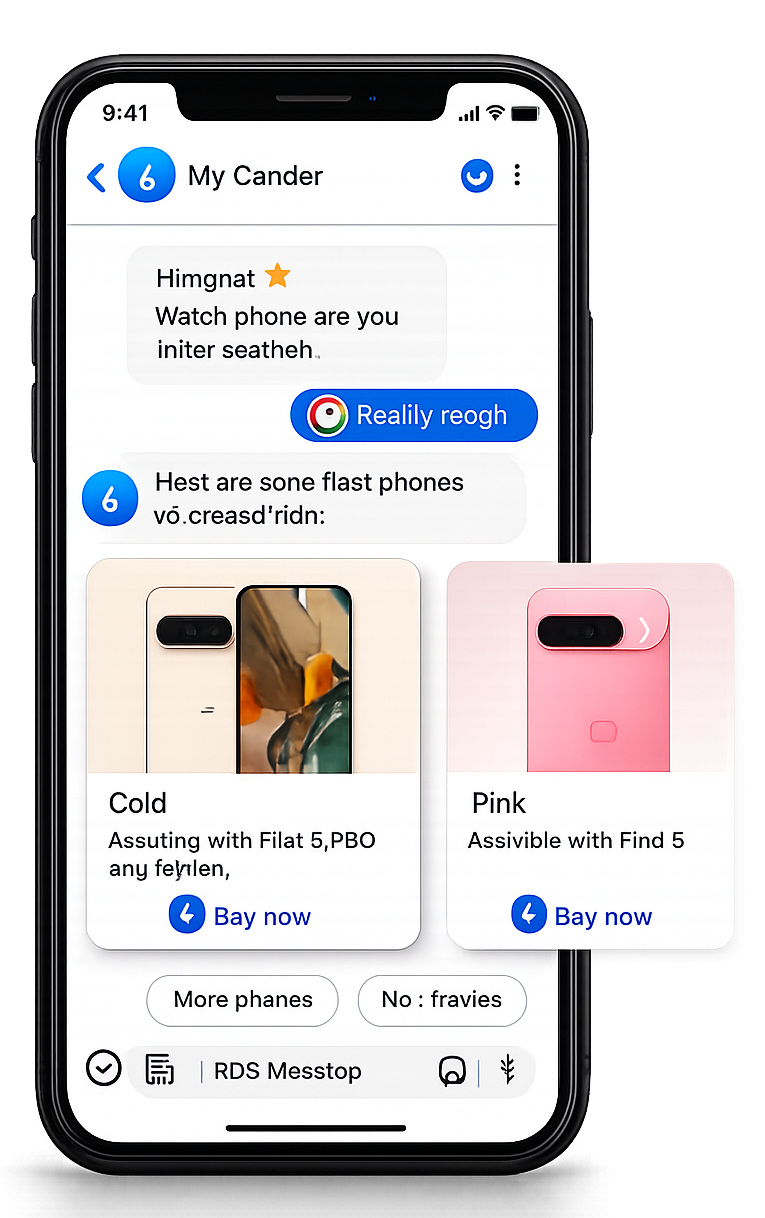 Rich Media and Easy Conversation - RCS messaging with carousel
